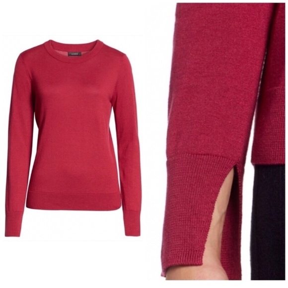 HALOGEN Split Sleeve Knit Sweater - Picture 1 of 7